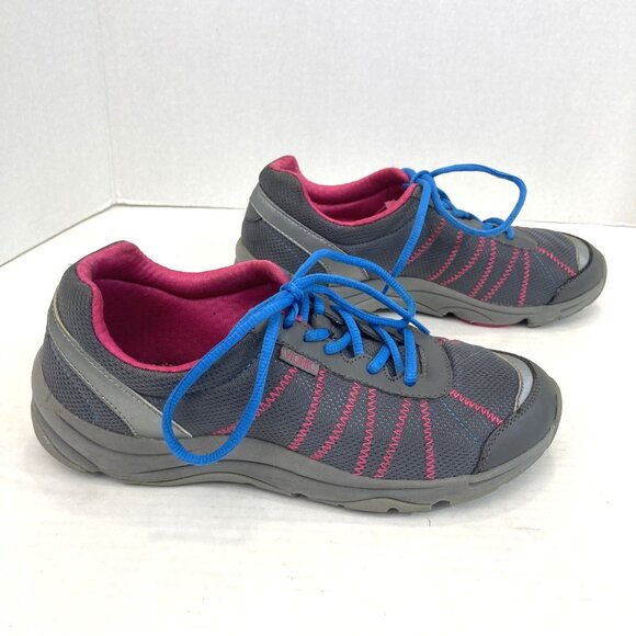 Vionic Alliance Shoes Sneakers Womens Size 8.5 Gray Pink Walking Orthotic Mesh - Picture 2 of 13